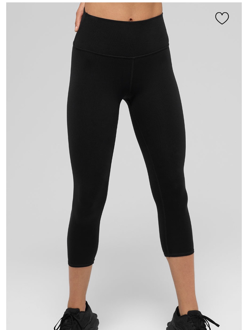 ALO Yoga high waist airbrush capri - black